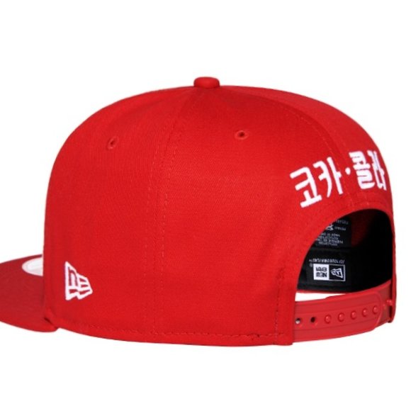 950 AF "COCA COLA" Collaboration KOREAN Red NEW ERA Snapback - Picture 4 of 7